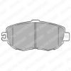 DELPHI LP938 Brake Pad Set, disc brake